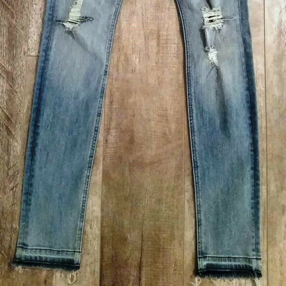 Rag & Bone/Jean Bromley Destroyed Slim Jeans - Picture 12 of 13